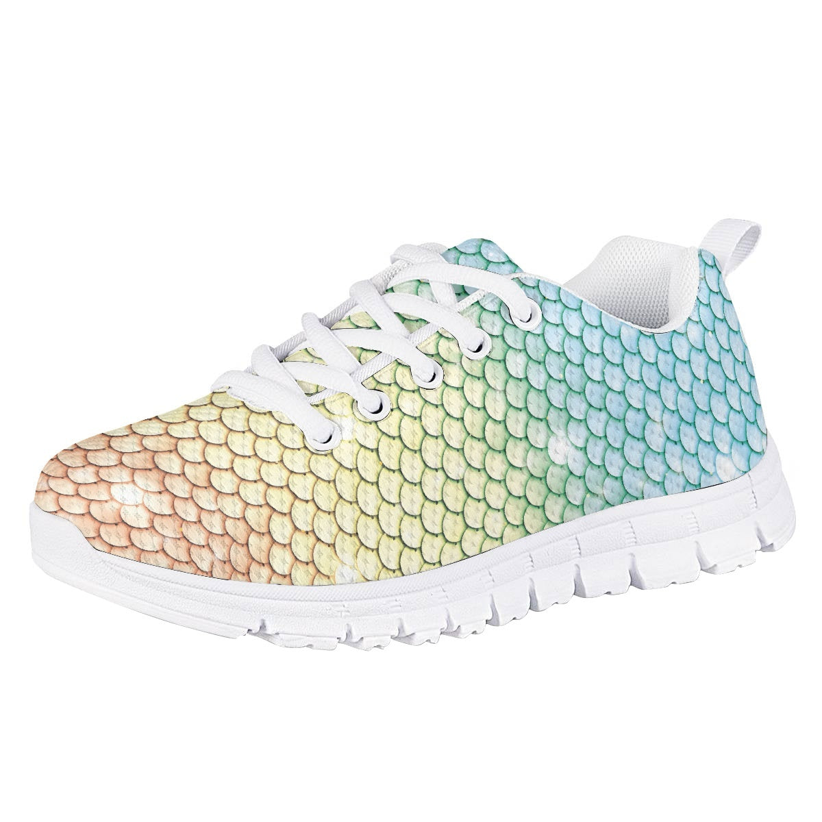 Colorful Mermaid Kids Running Shoes