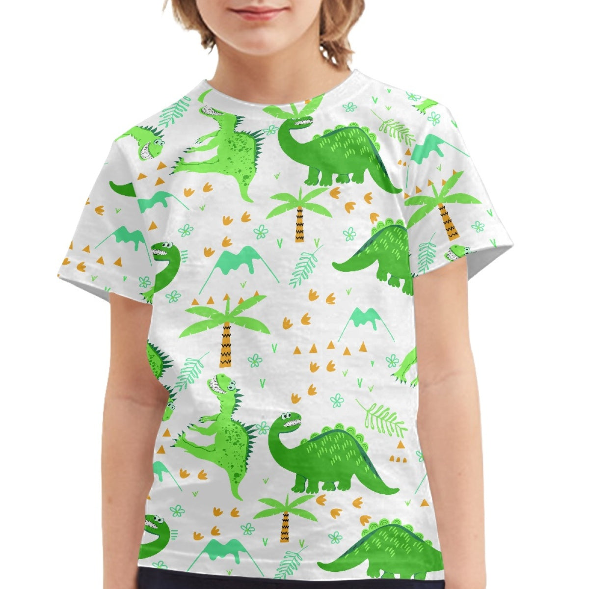 Green Dinosaur Kids T-Shirt