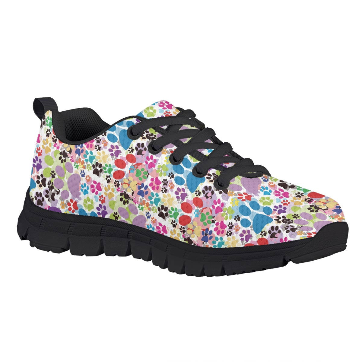 Colorful Dog Paw Kids Running Shoes