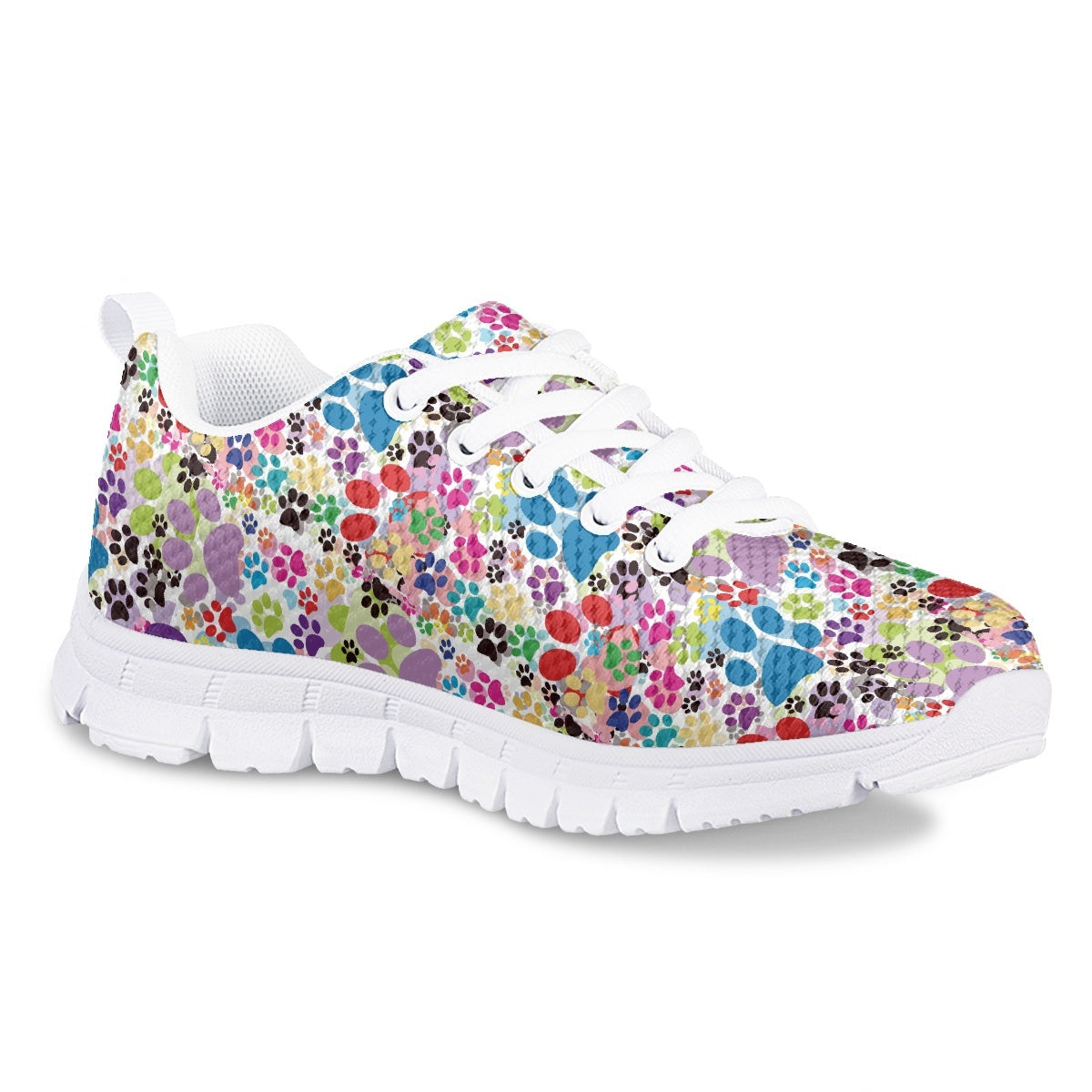 Colorful Dog Paw Kids Running Shoes