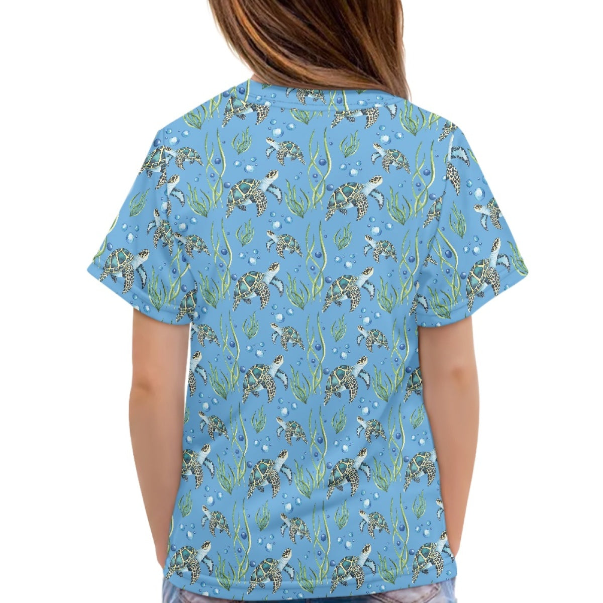 Blue Sea Turtle Kids T-Shirt