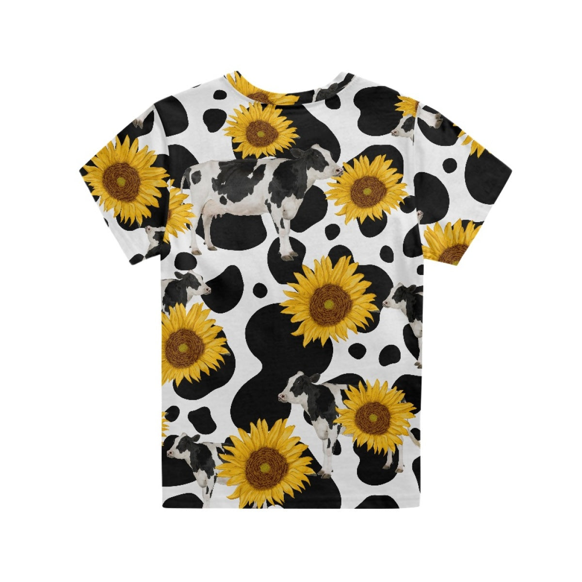 Cow Sunflower Kids T-Shirt