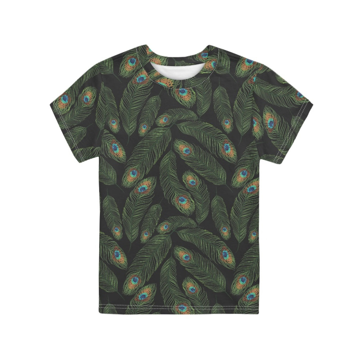 Peacock Feather Kids T-Shirt