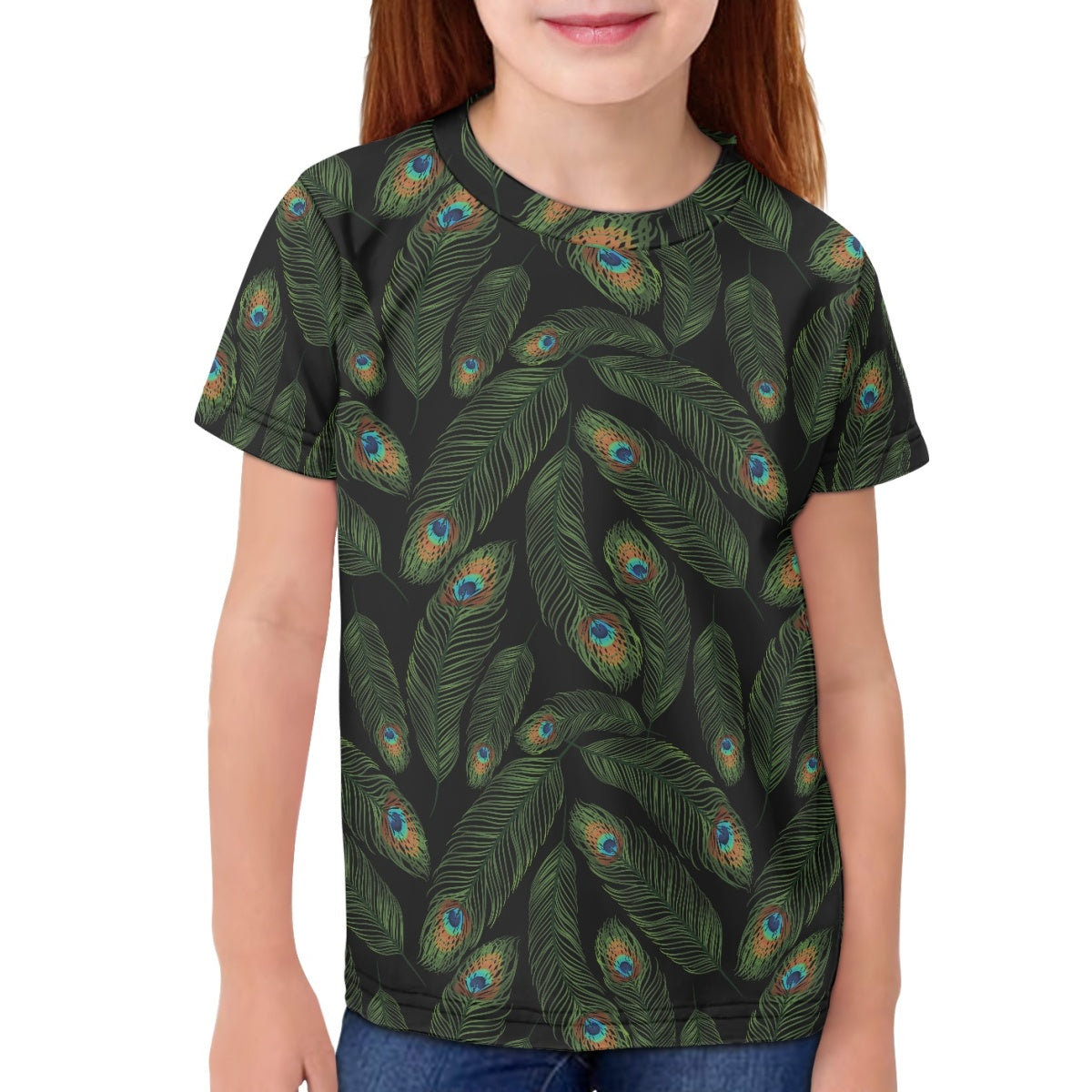 Peacock Feather Kids T-Shirt
