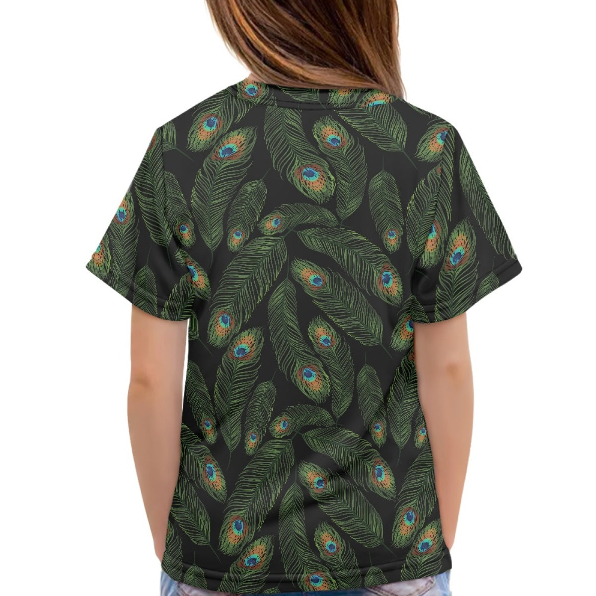 Peacock Feather Kids T-Shirt