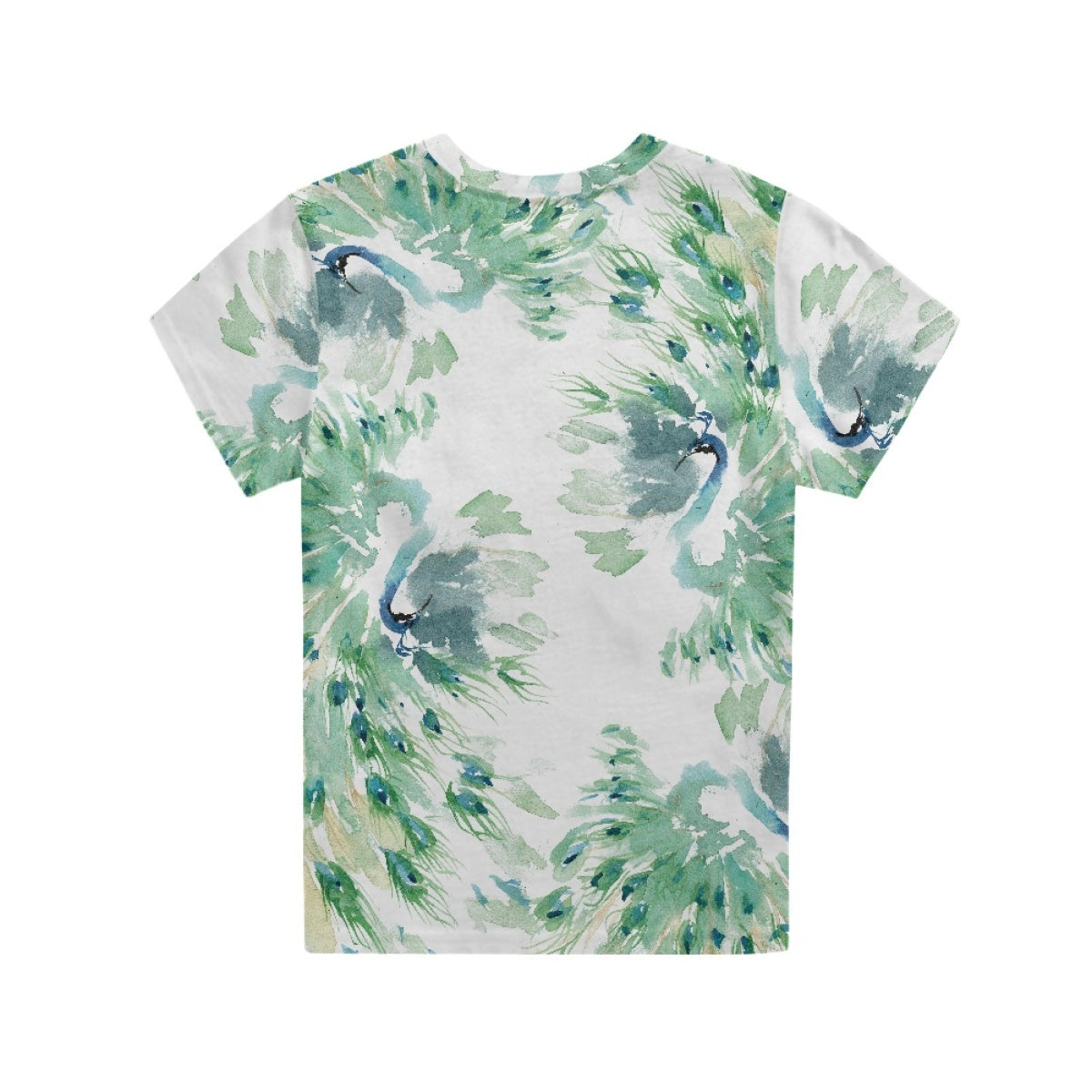 Watercolor Peacock Kids T-Shirt
