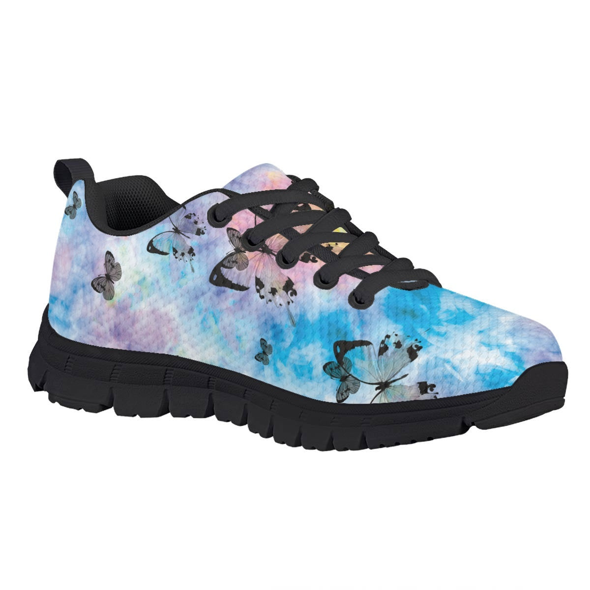 Tie Dye Butterfly Kids Running Shoes