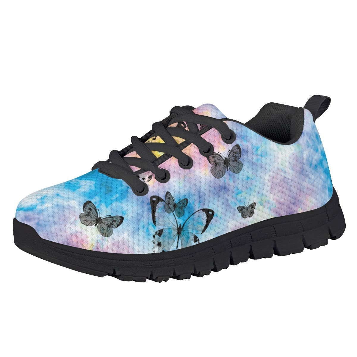 Tie Dye Butterfly Kids Running Shoes