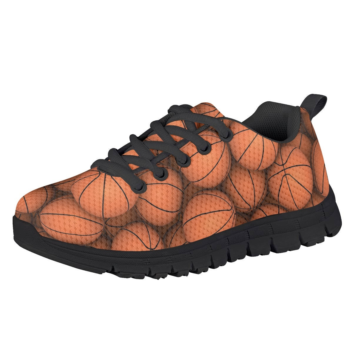 Basketball Pattern Kids Running Shoes