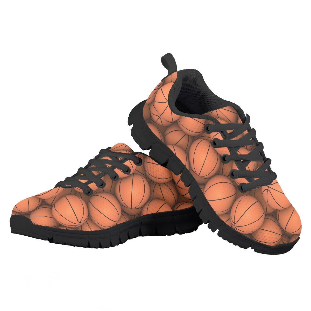 Basketball Pattern Kids Running Shoes