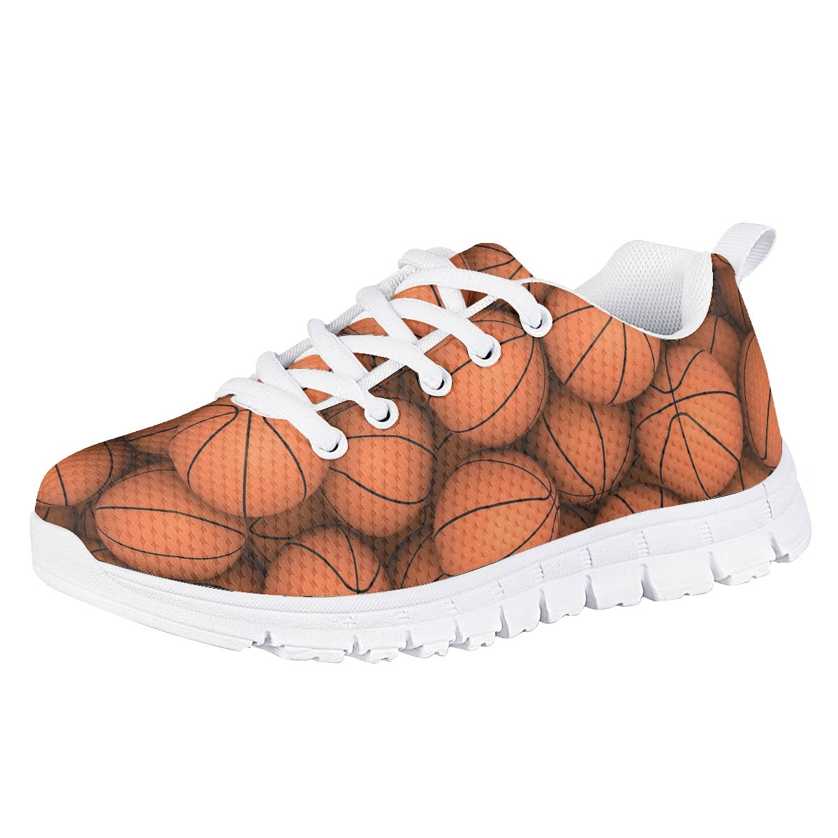 Basketball Pattern Kids Running Shoes