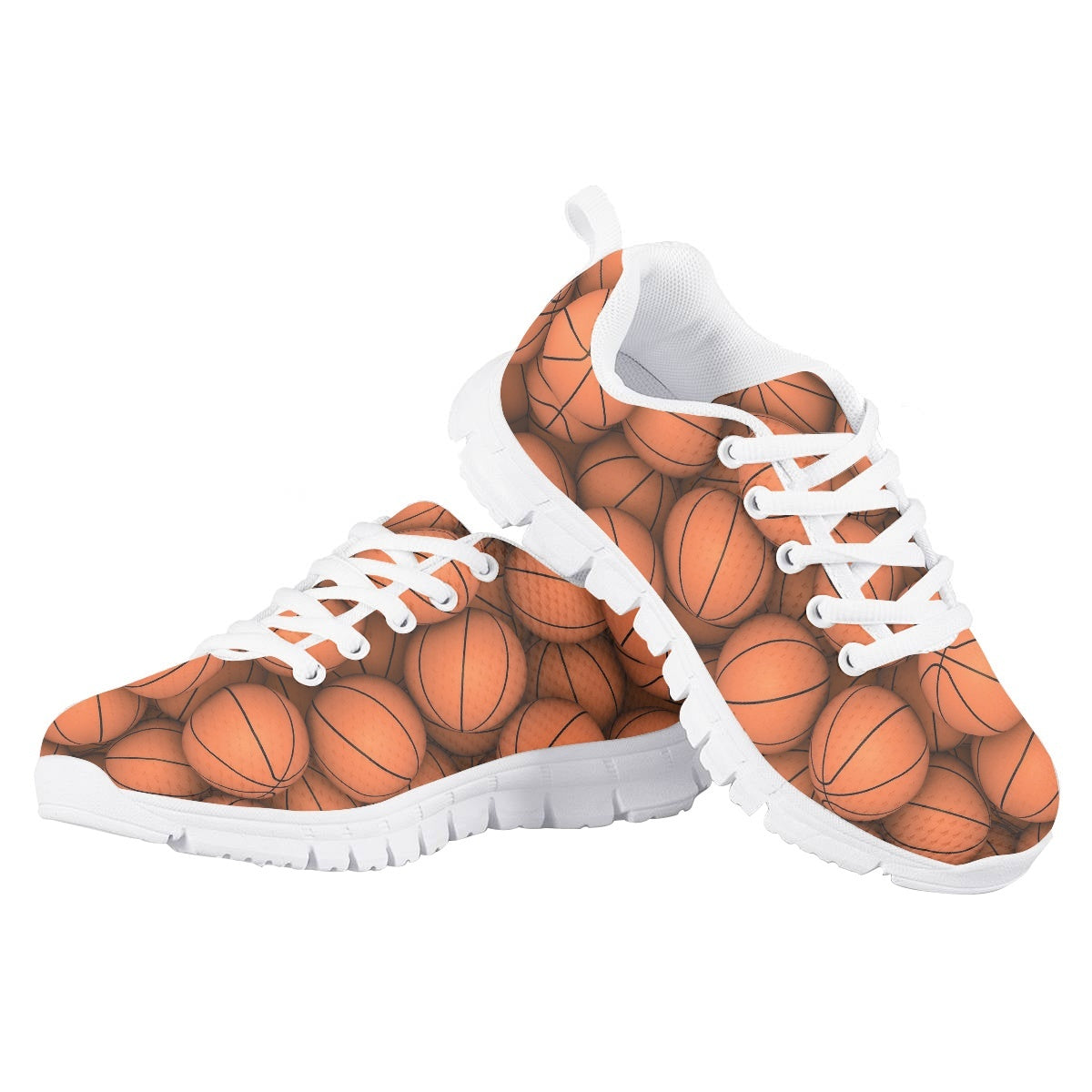 Basketball Pattern Kids Running Shoes