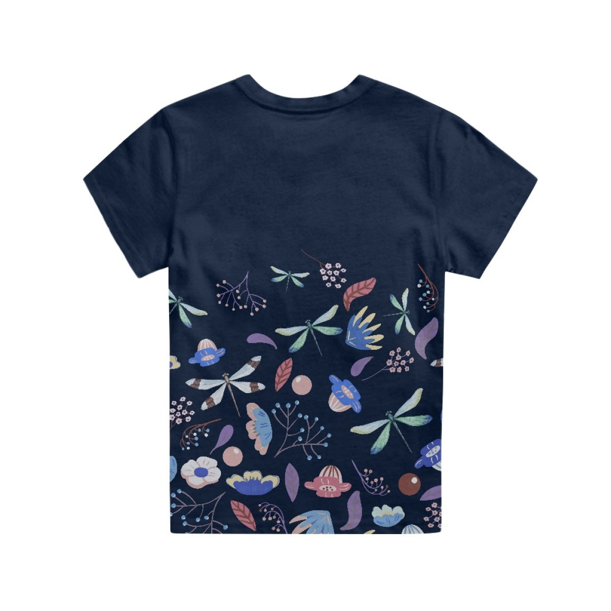 Floral Dragonfly Kids T-Shirt