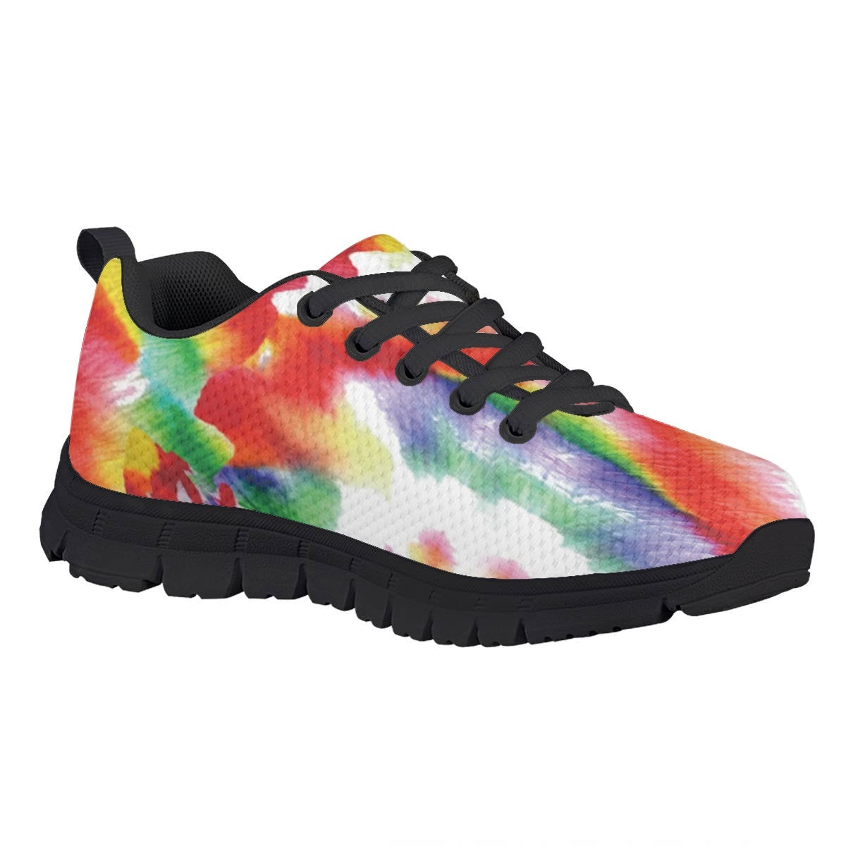 Colorful Watercolor Kids Running Shoes