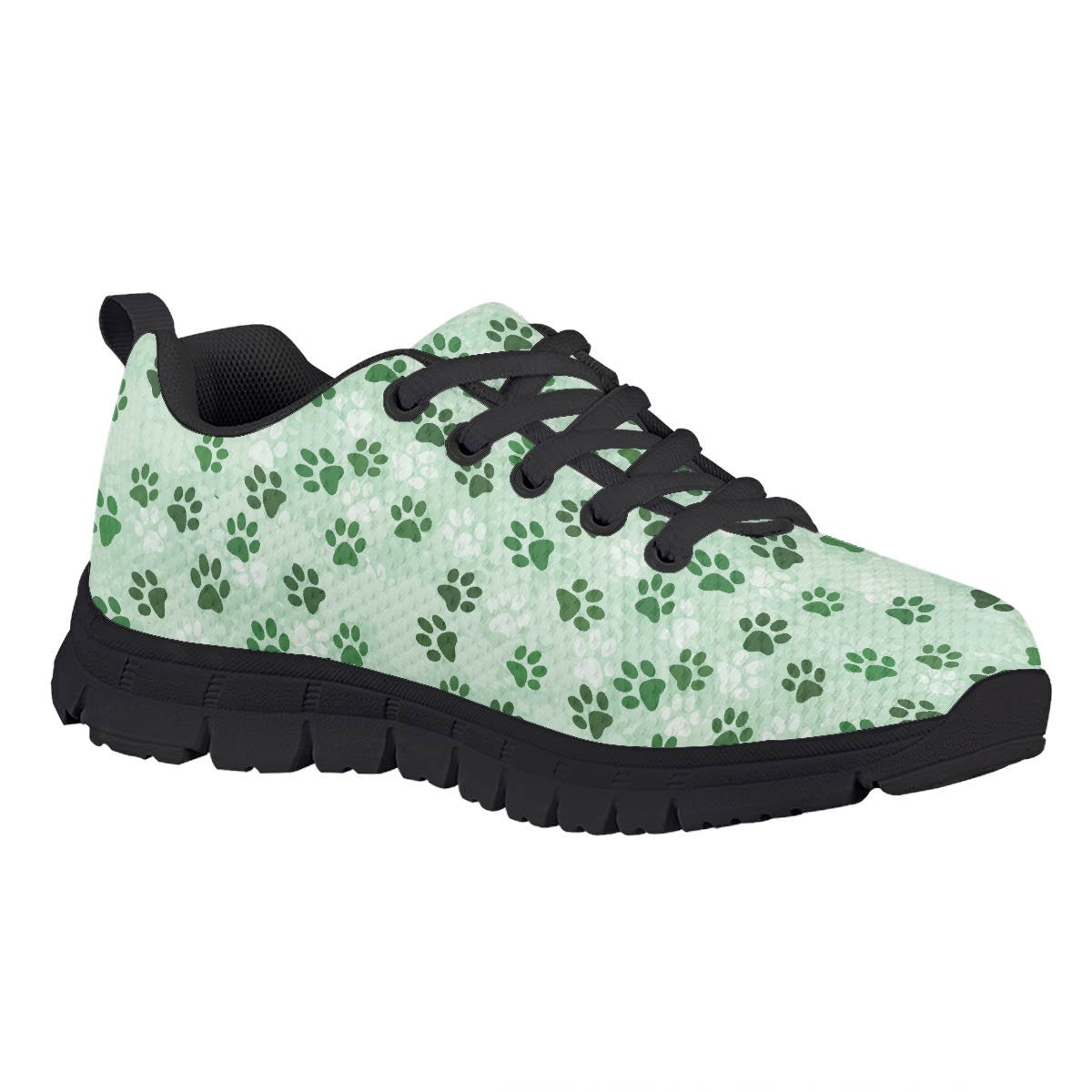 Green Dog Paw Kids Running Shoes