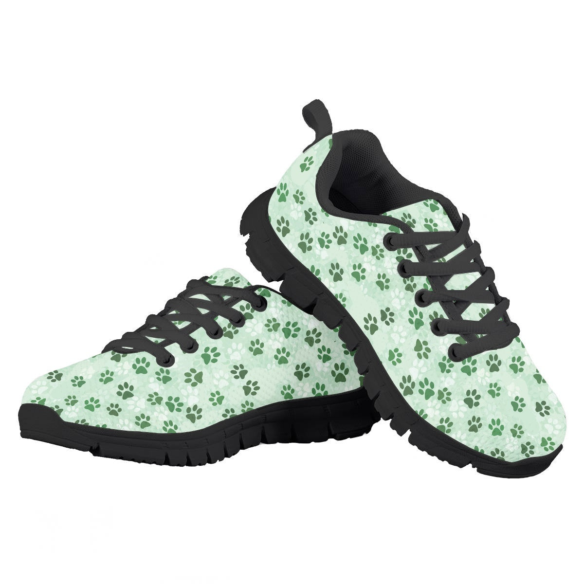 Green Dog Paw Kids Running Shoes