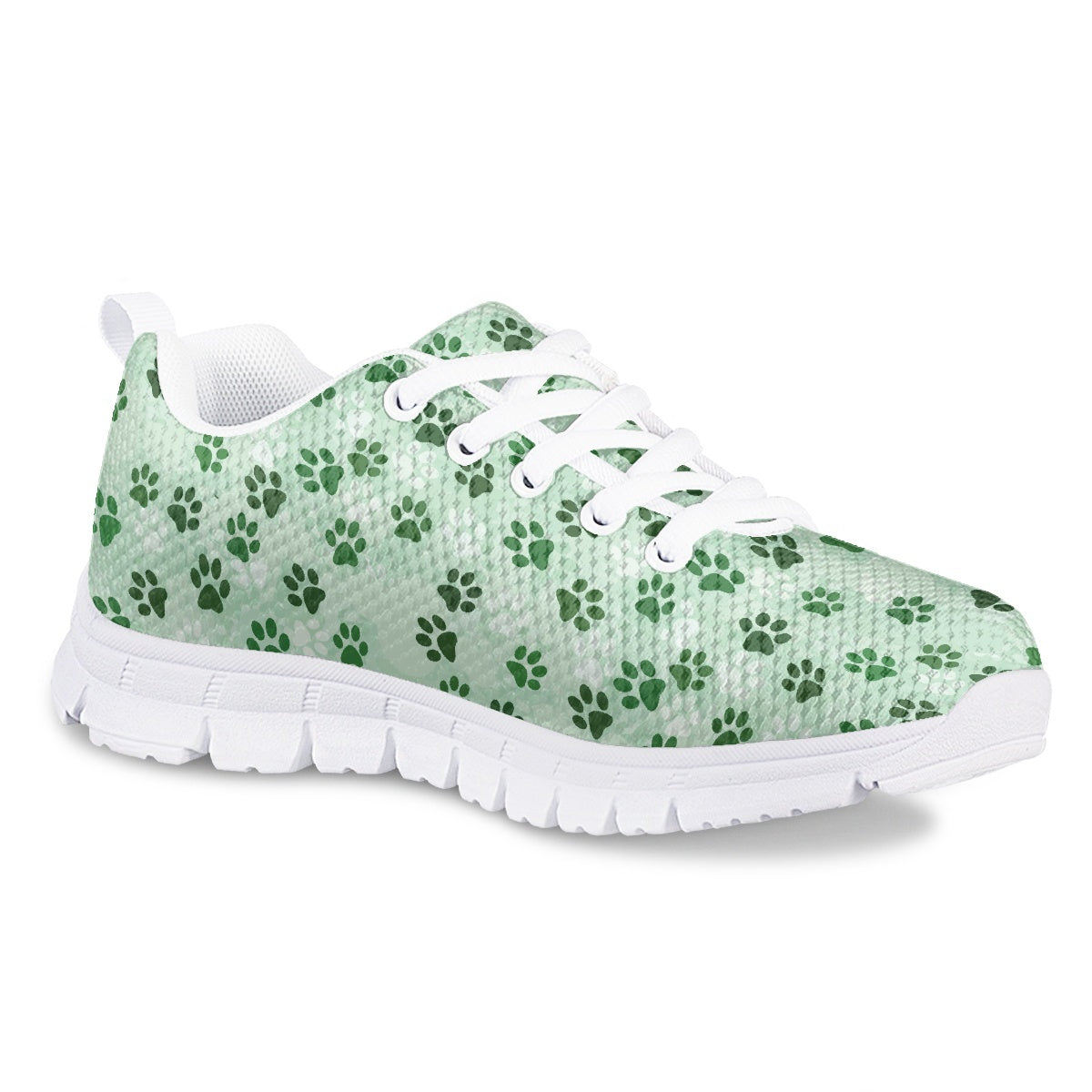 Green Dog Paw Kids Running Shoes