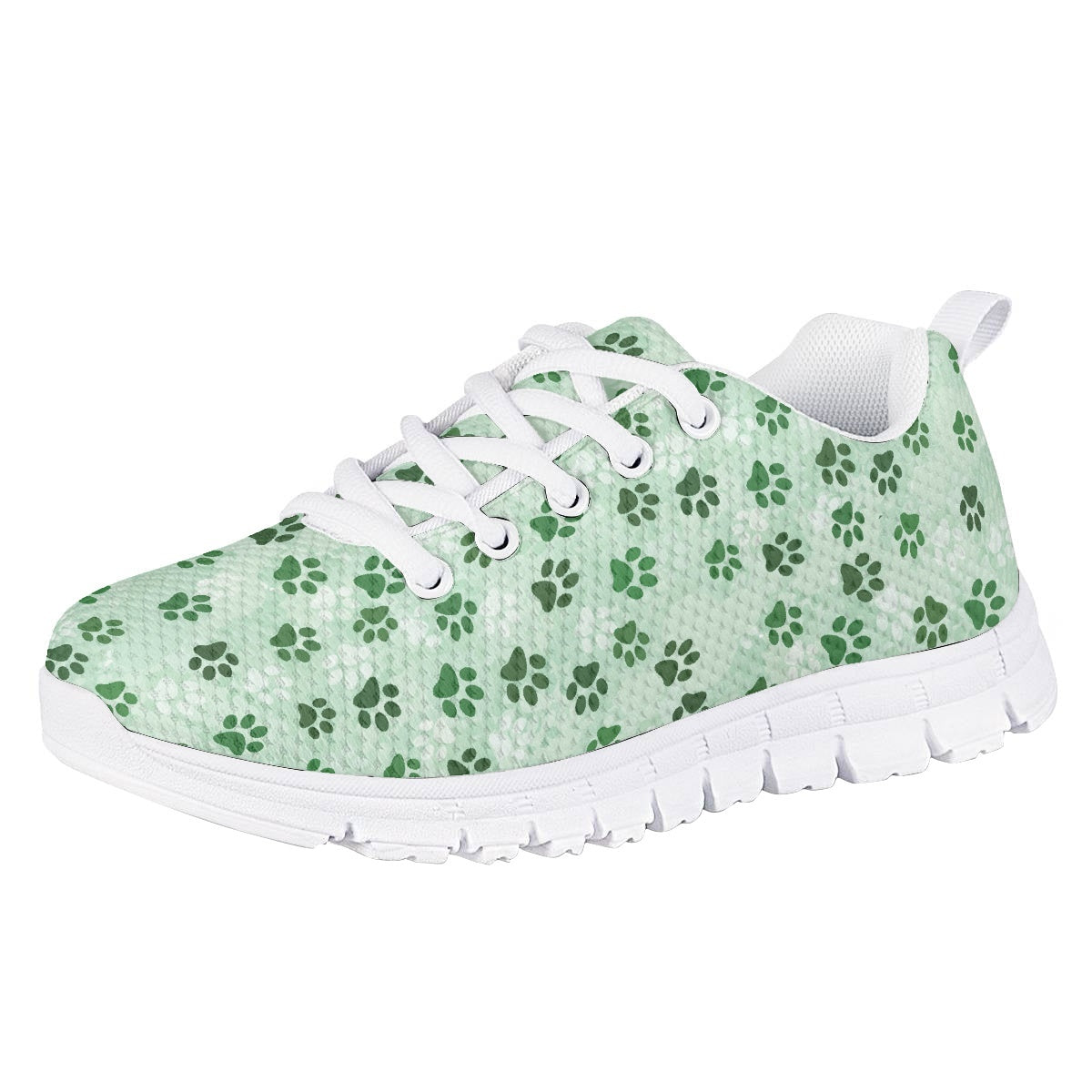 Green Dog Paw Kids Running Shoes