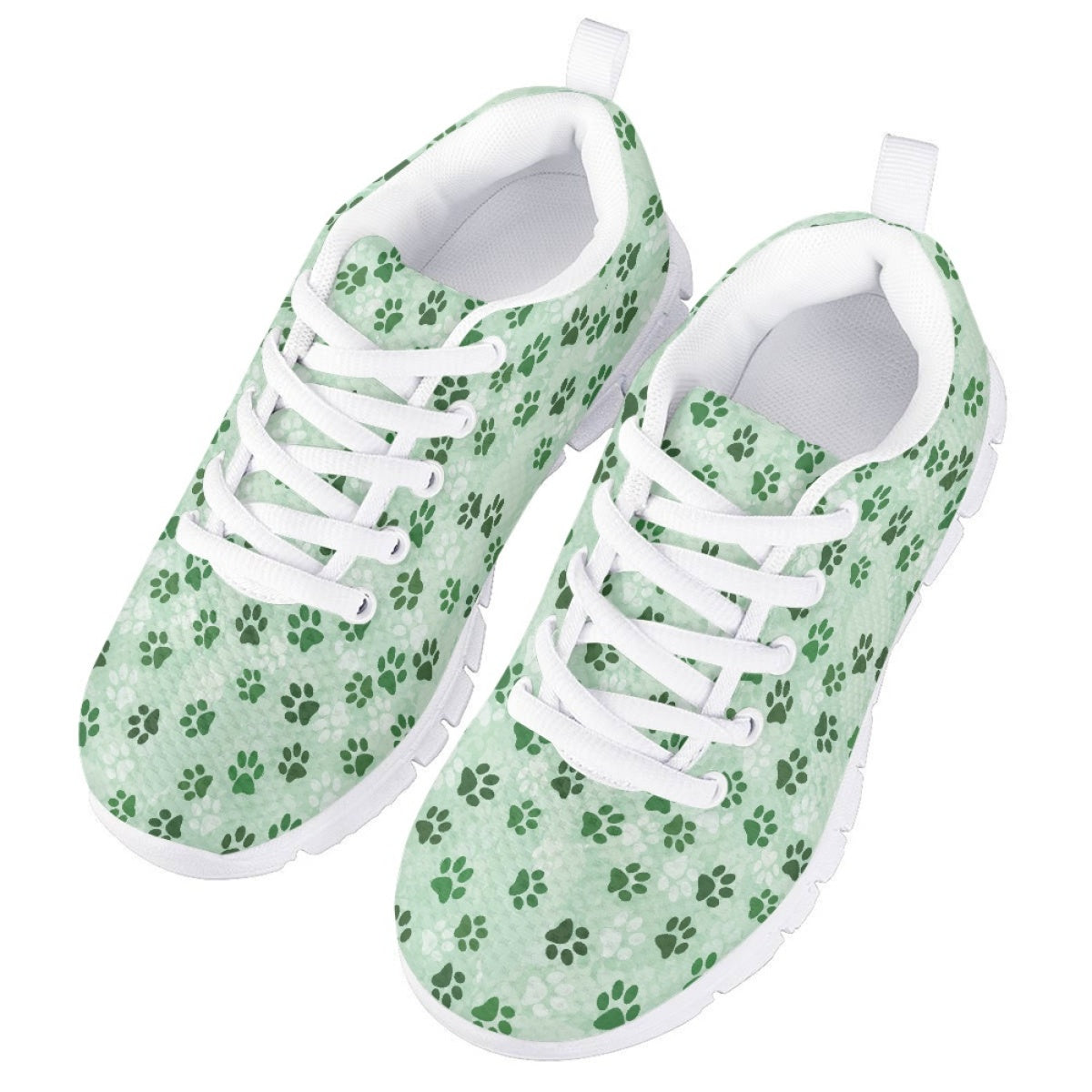 Green Dog Paw Kids Running Shoes