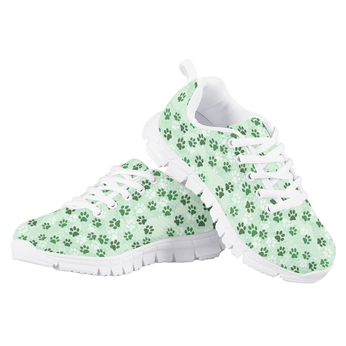Green Dog Paw Kids Running Shoes