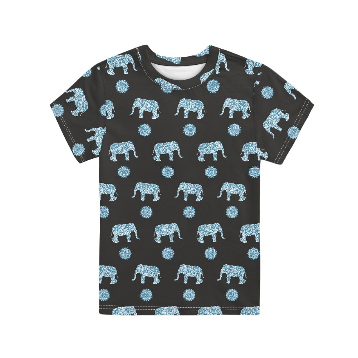Mandala Elephant Kids T-Shirt