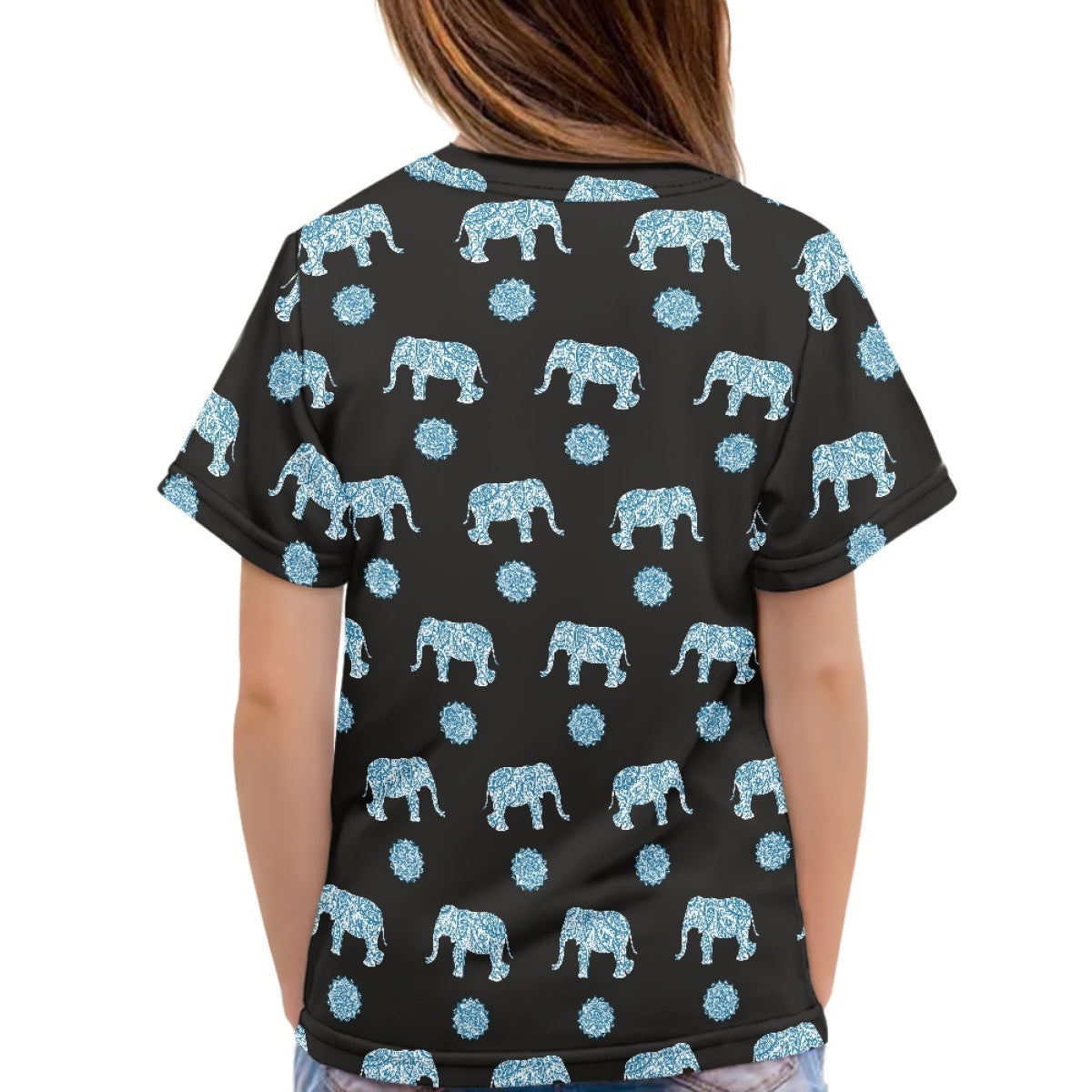 Mandala Elephant Kids T-Shirt