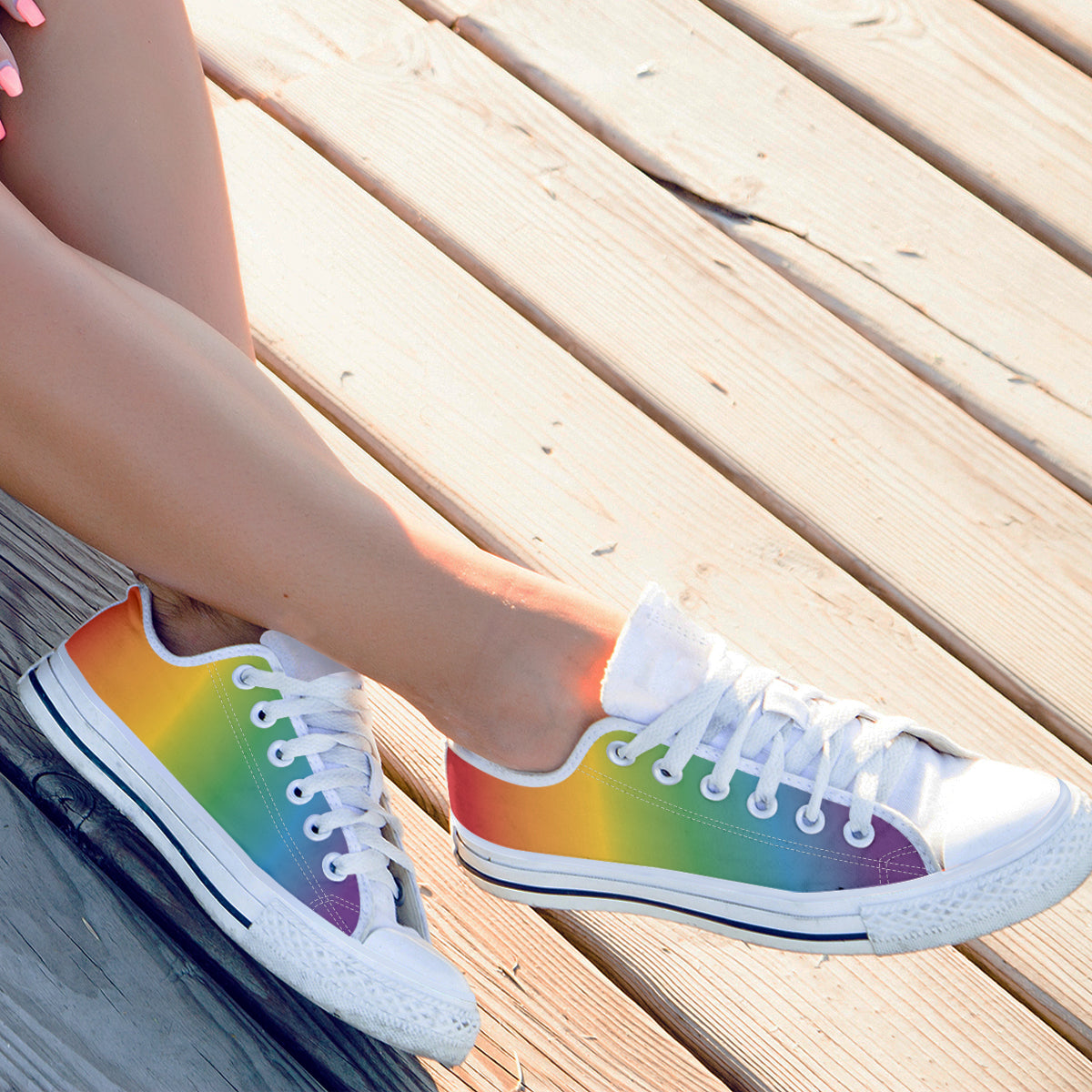Rainbow Canvas Shoes