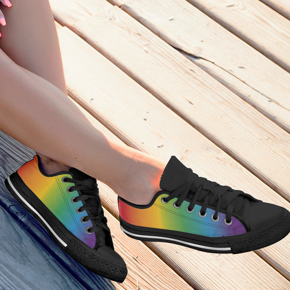 Rainbow Canvas Shoes