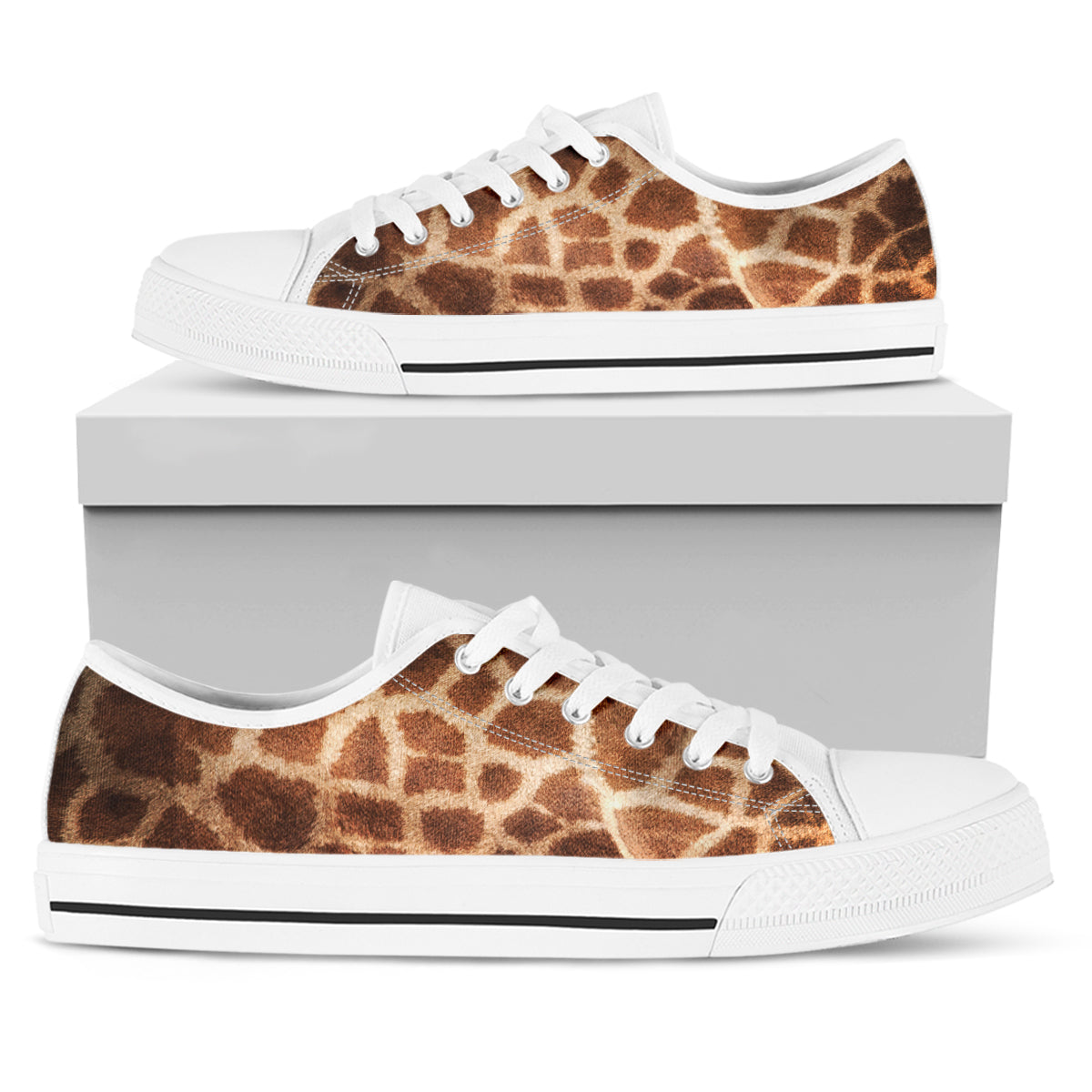 Giraffe Print Canvas Shoes