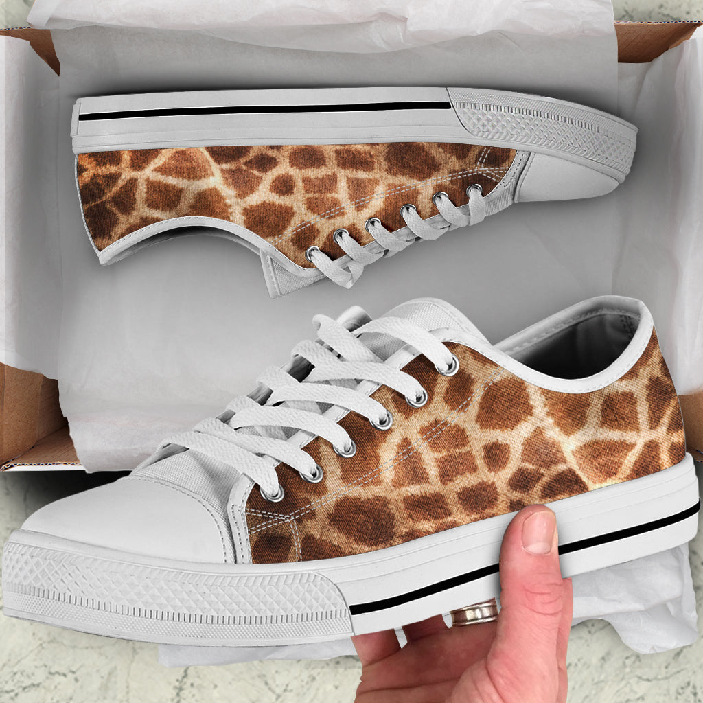 Giraffe Print Canvas Shoes