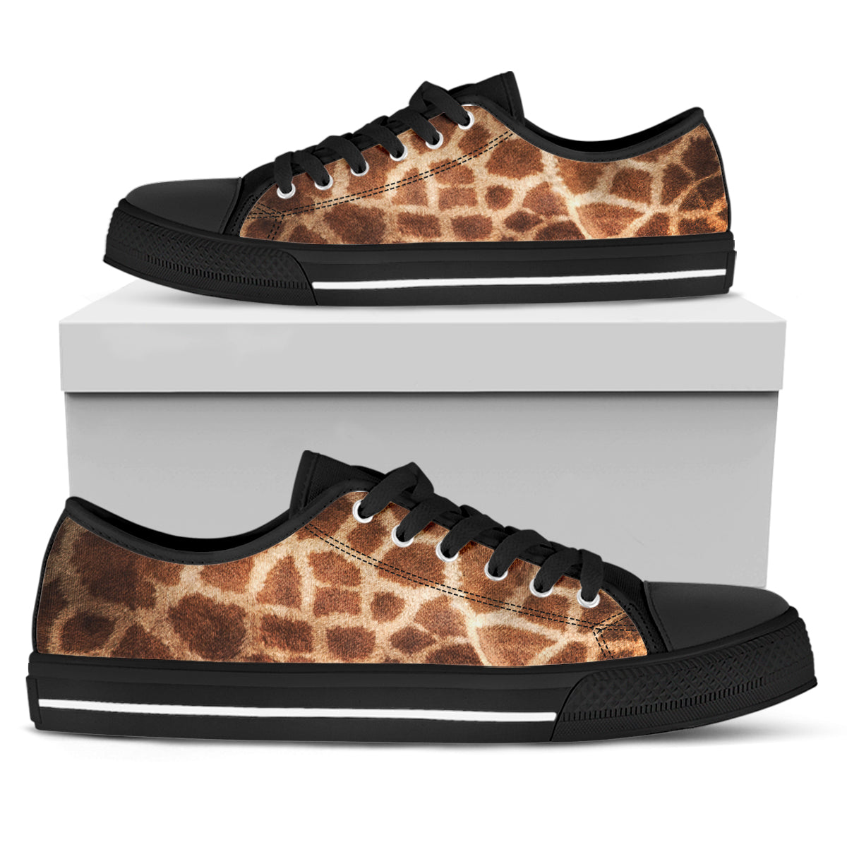 Giraffe Print Canvas Shoes