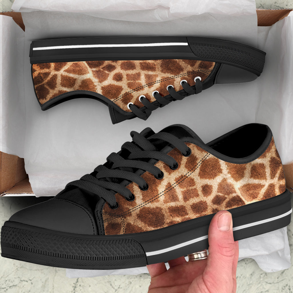 Giraffe Print Canvas Shoes