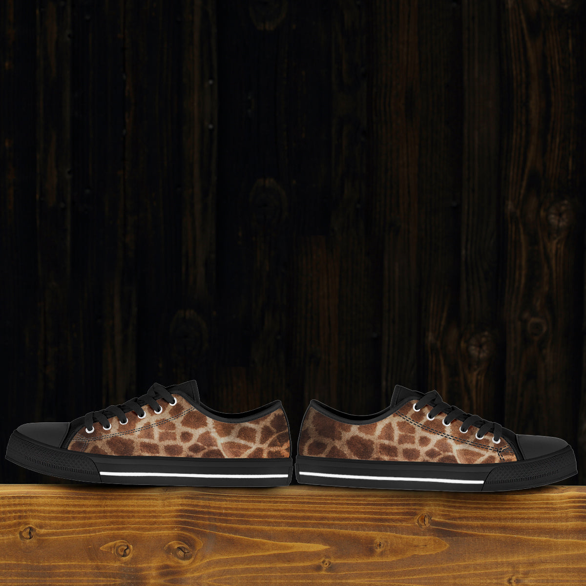 Giraffe Print Canvas Shoes
