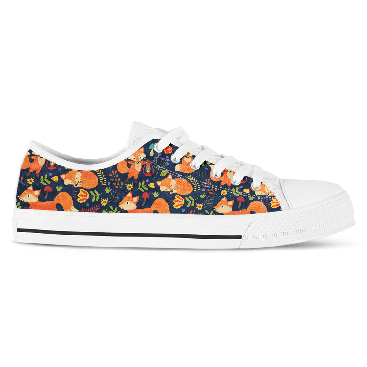 Cartoon Fox Canvas Shoes