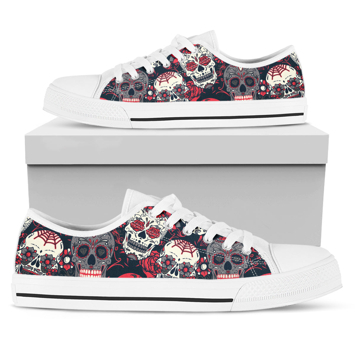 Sugar Skull Canvas Shoes