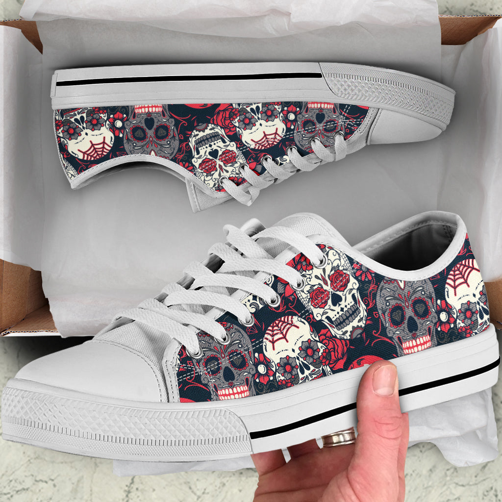 Sugar Skull Canvas Shoes