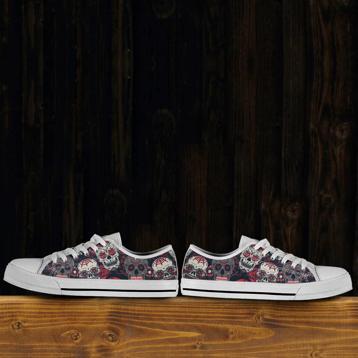 Sugar Skull Canvas Shoes