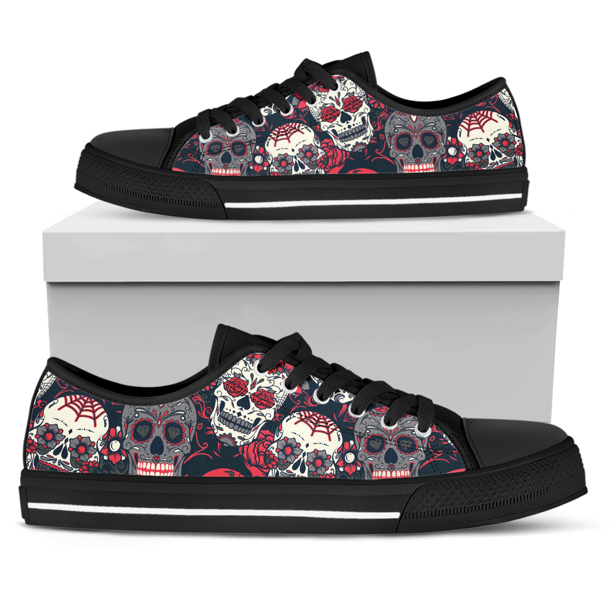 Sugar Skull Canvas Shoes