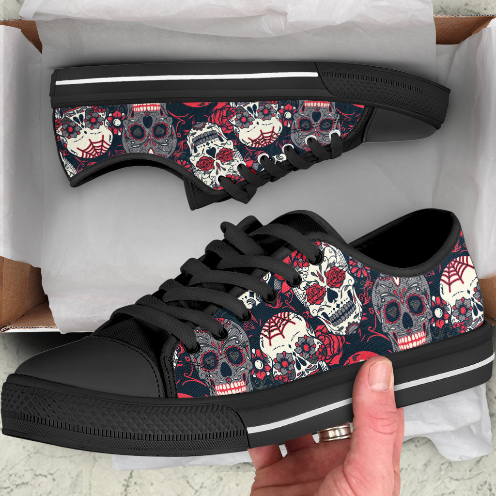 Sugar Skull Canvas Shoes