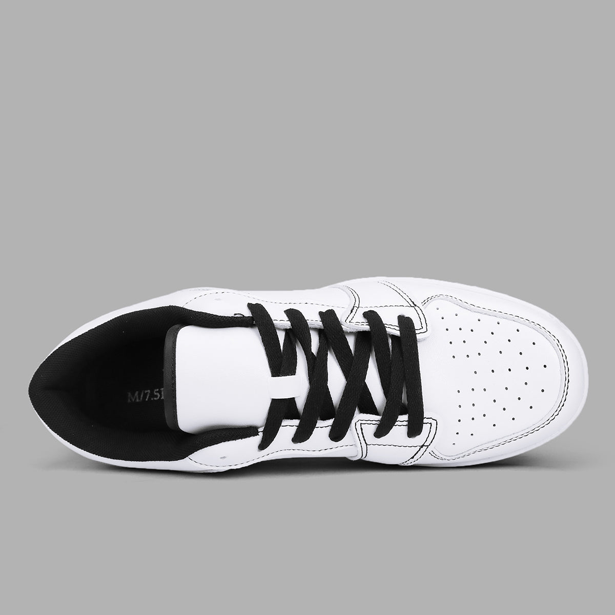 Black Low Top Leather Sneakers