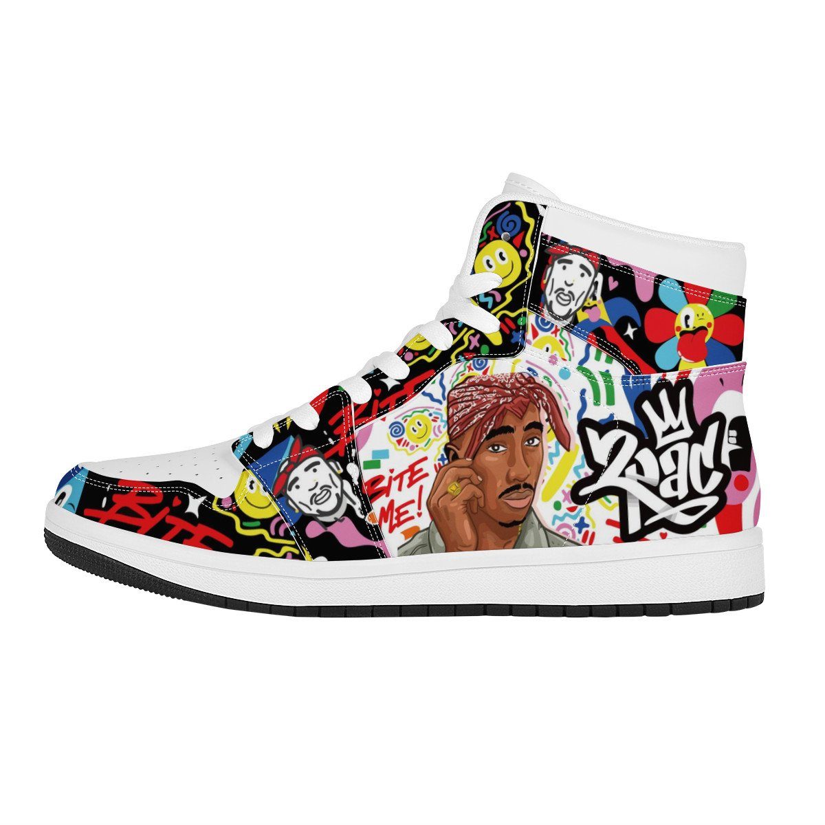 Tupac Shakur Custom Nike Air Jordan 1 Leather Sneaker