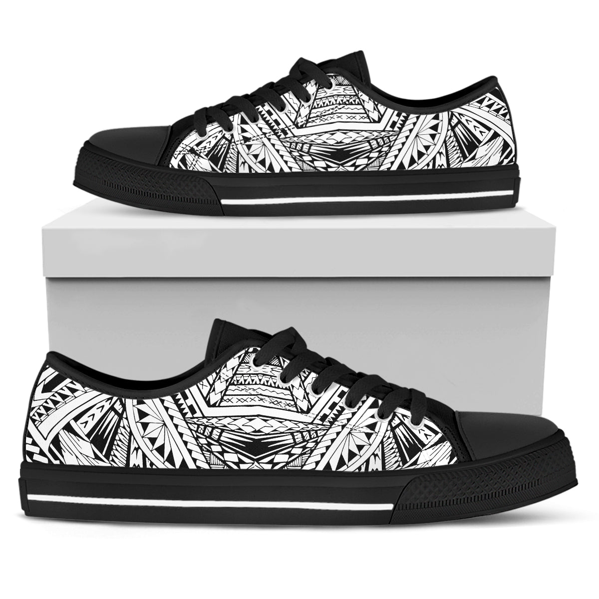 Maori Tribal Style Canvas Shoes - noxfan