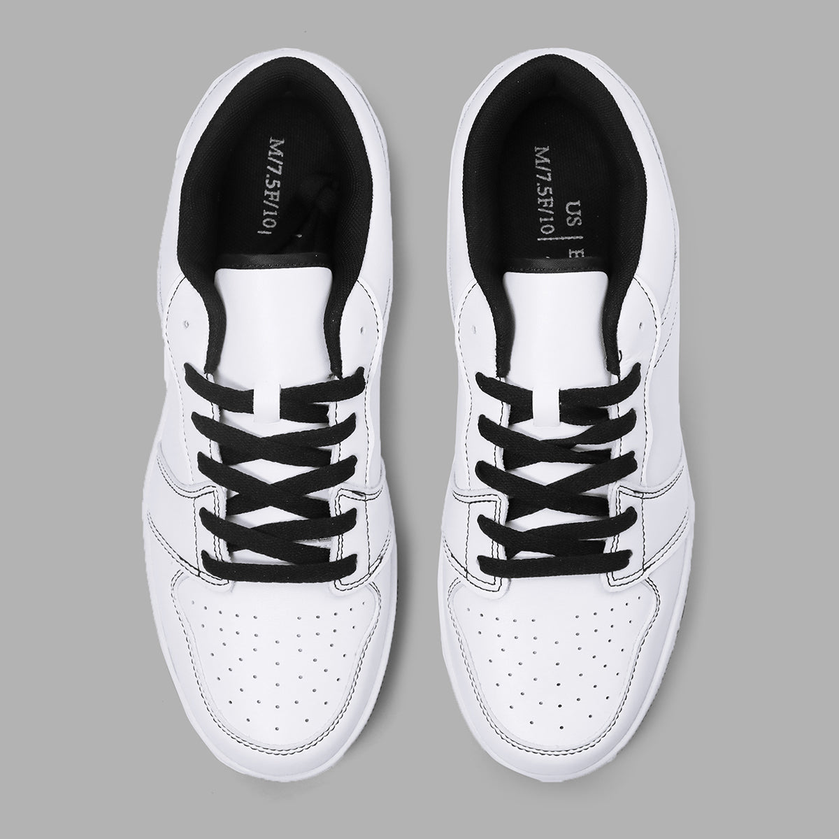 Black Low Top Leather Sneakers