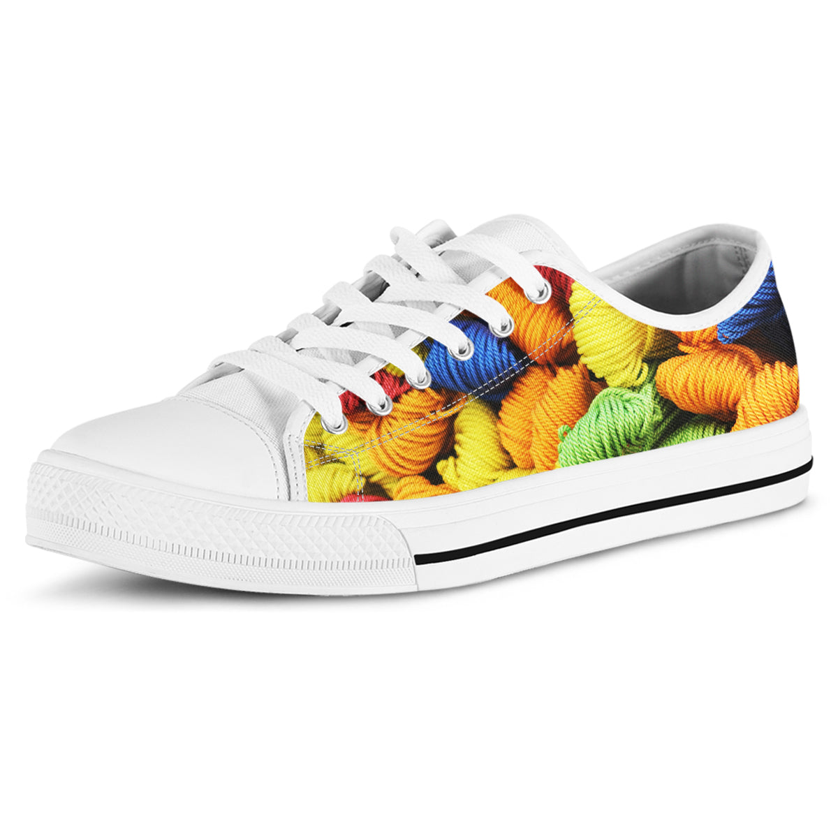 Colorful Yarn Balls Canvas Shoes