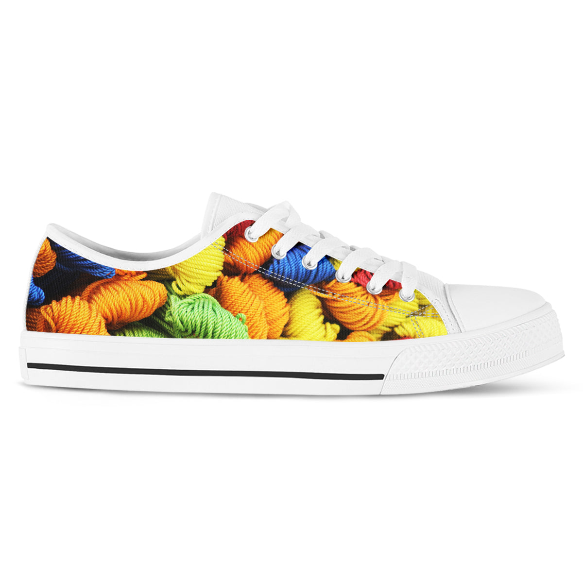 Colorful Yarn Balls Canvas Shoes