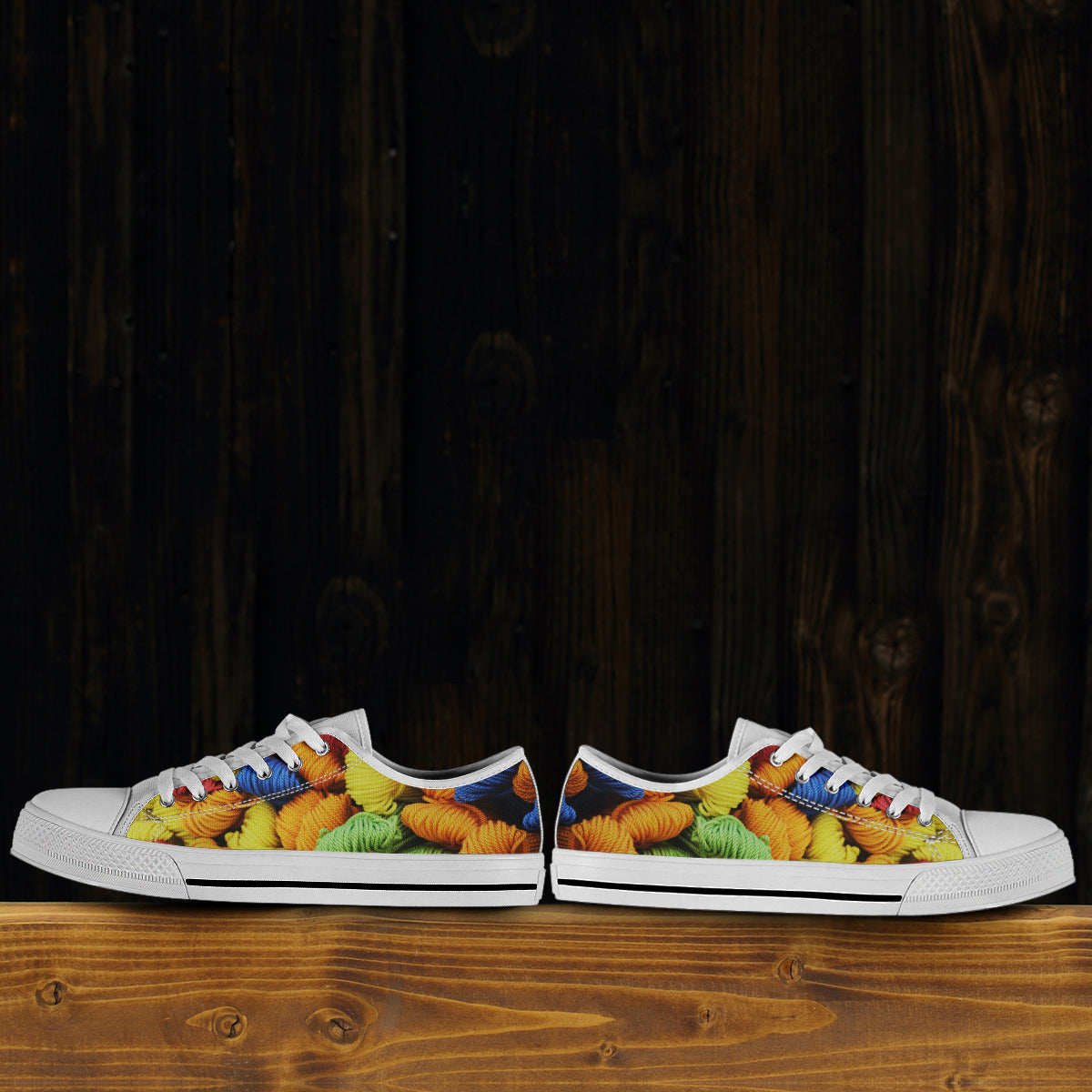 Colorful Yarn Balls Canvas Shoes