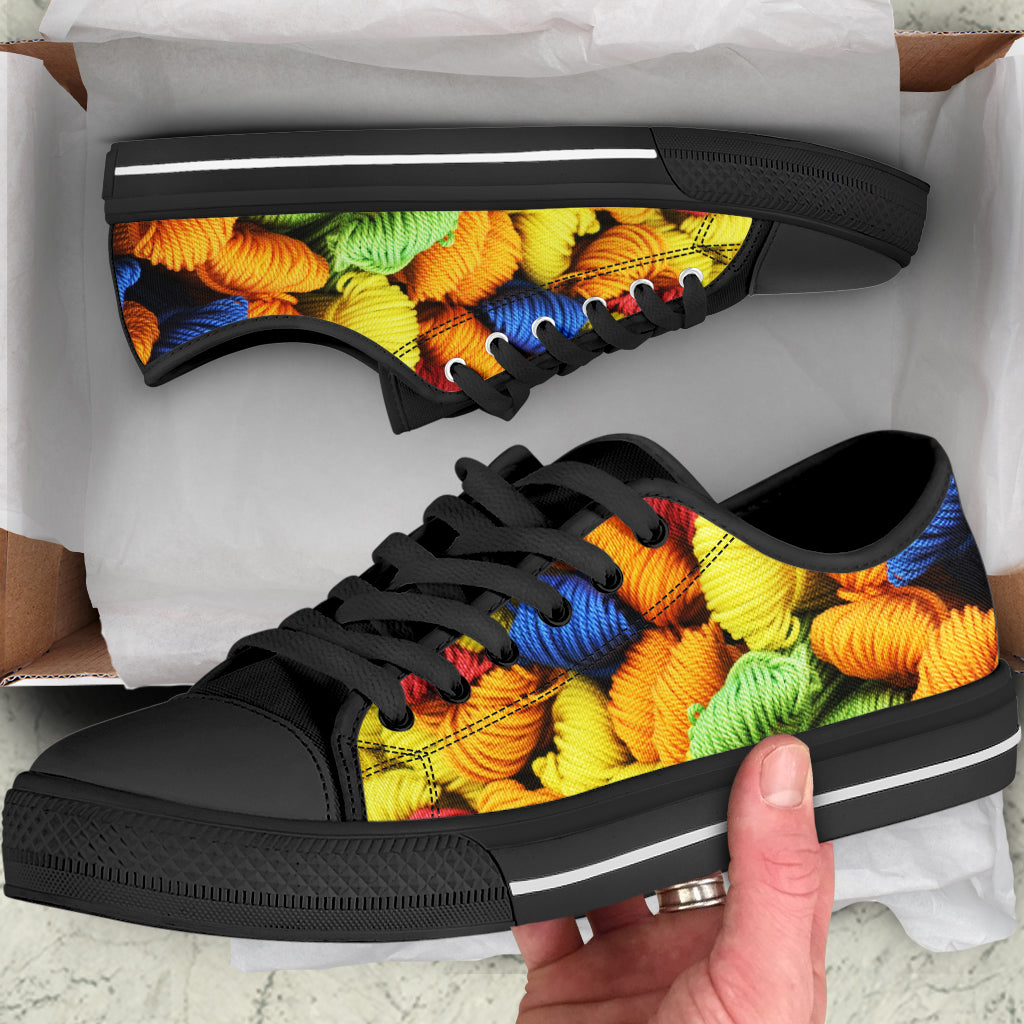 Colorful Yarn Balls Canvas Shoes