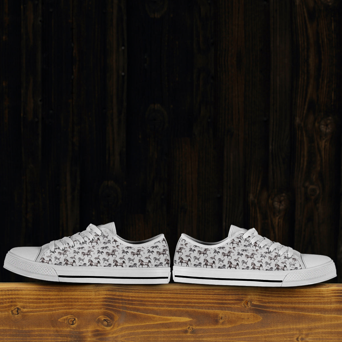 Running Horses Canvas Shoes