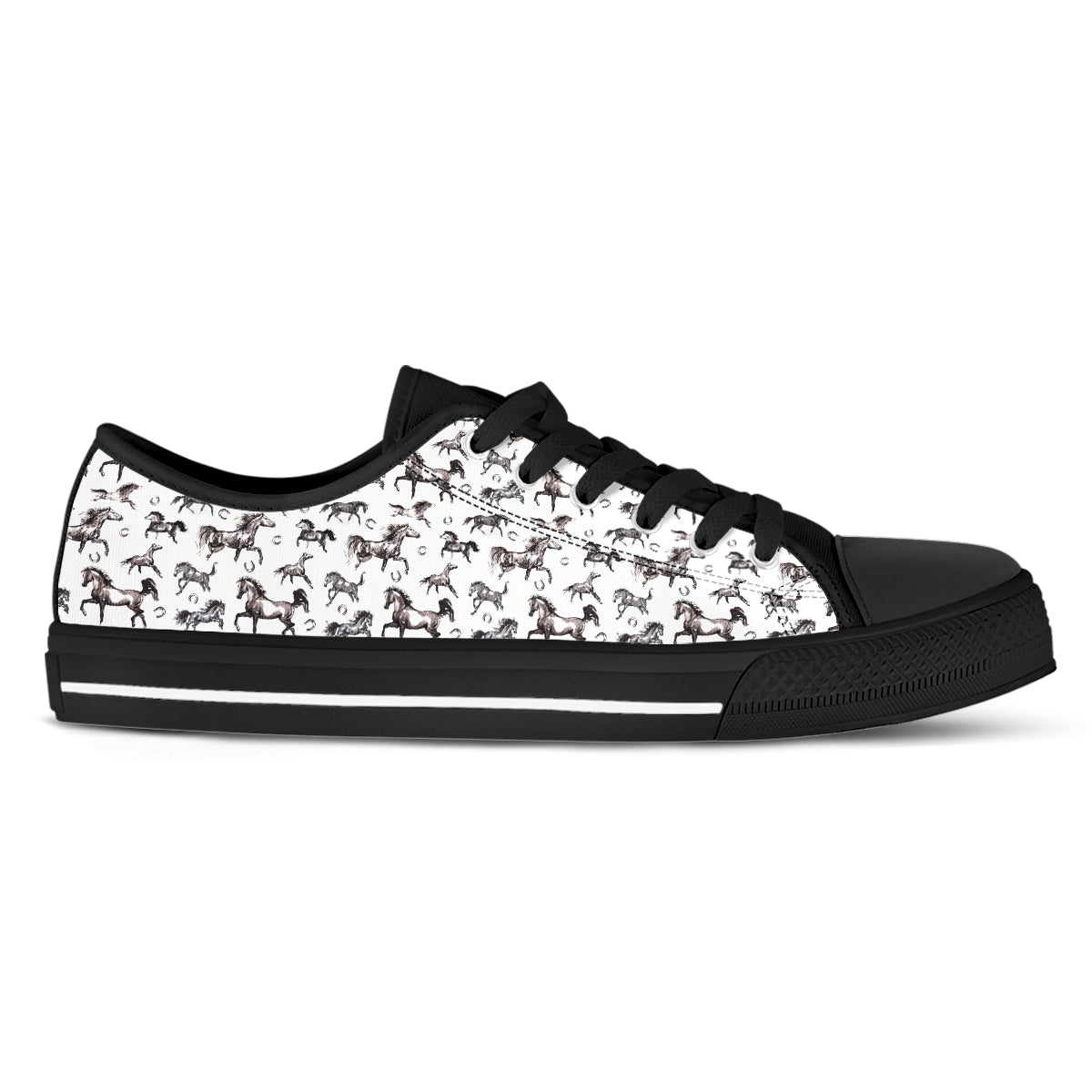 Running Horses Canvas Shoes