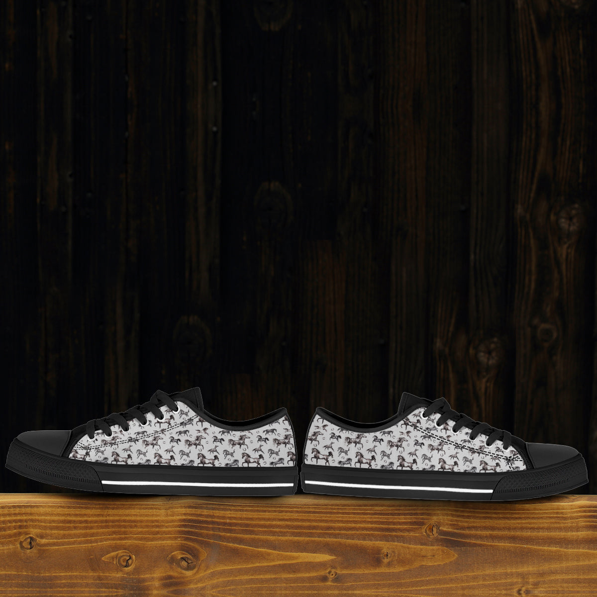 Running Horses Canvas Shoes